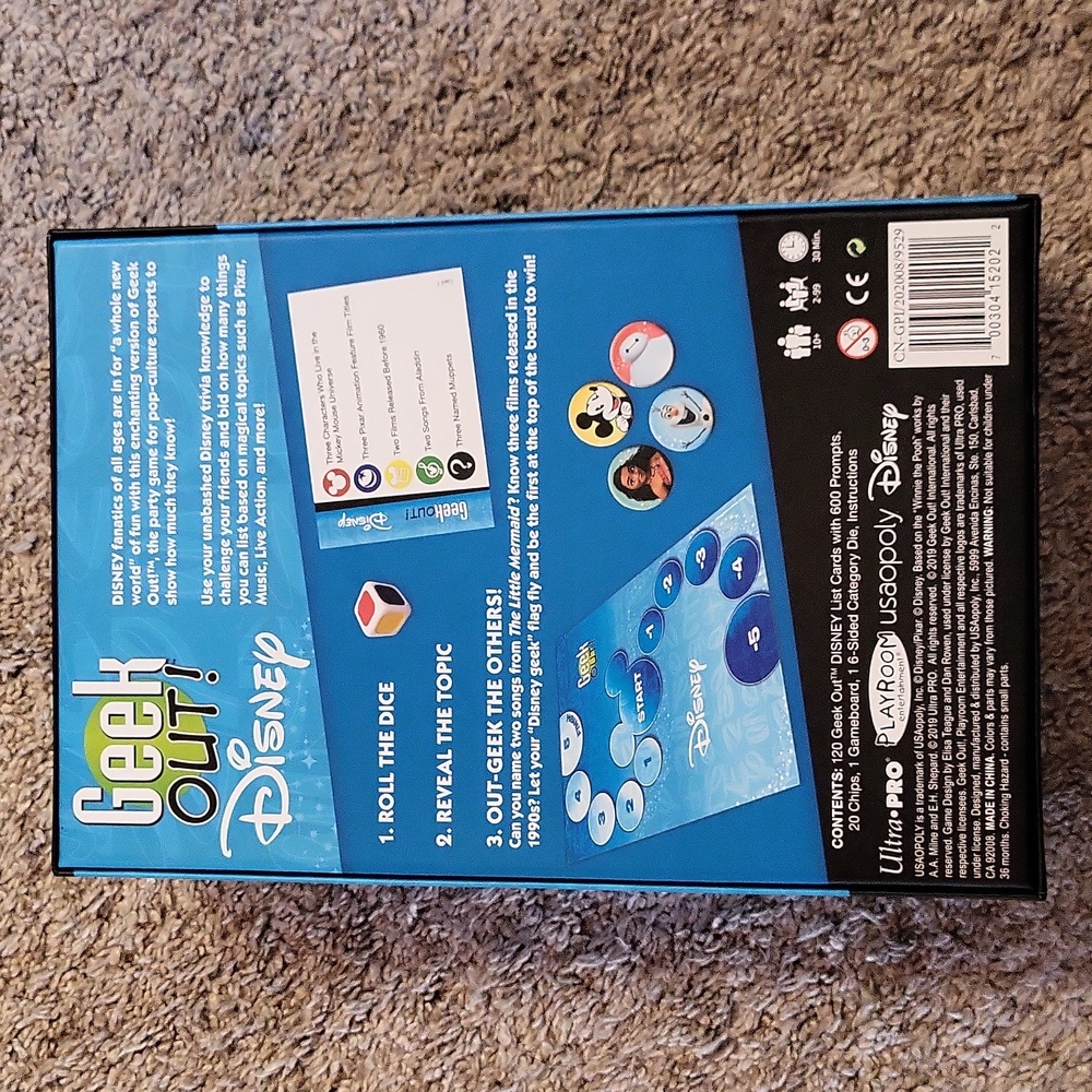 Geek Out! Disney Board Game - Picture 3 of 6